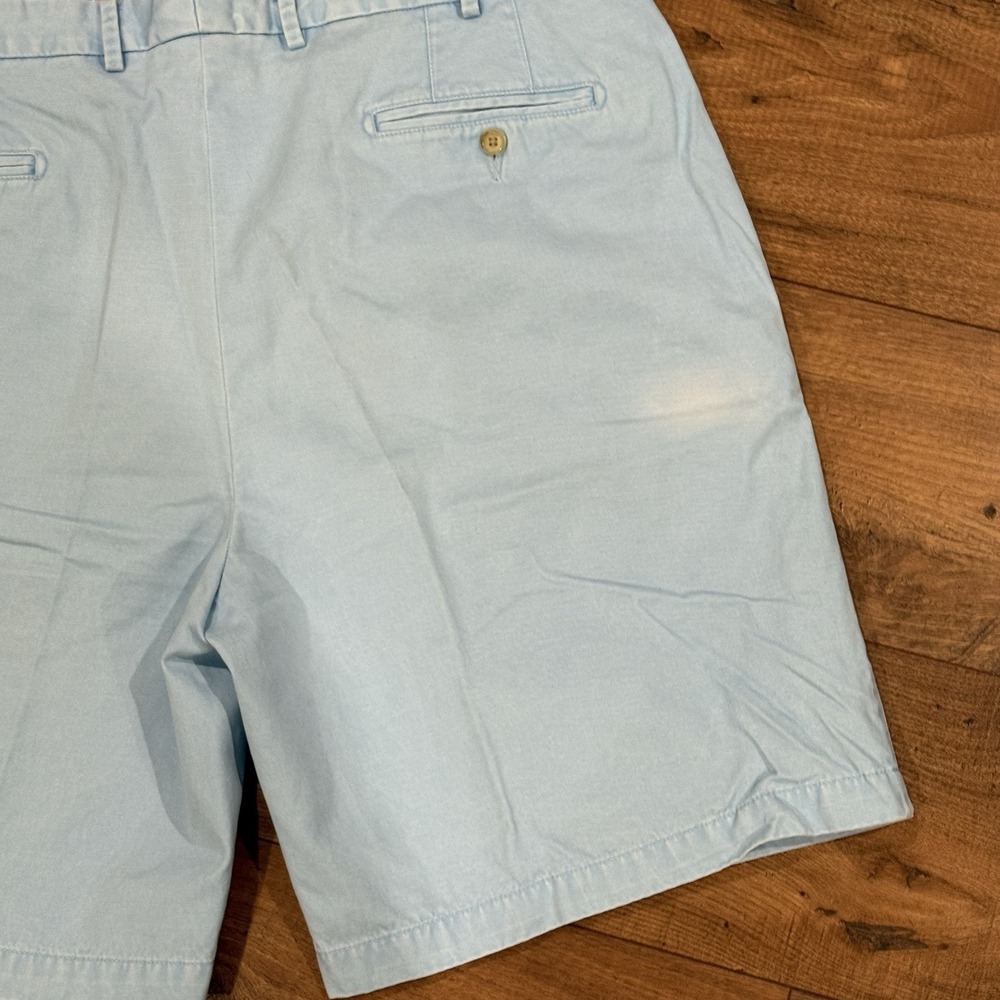 Peter Millar Shorts Mens 40 Beige Golf Outdoor Khaki Blue X2 Lot Flat Front - Picture 10 of 10